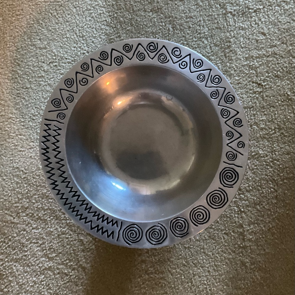 Entertain Wilton Armetale Reggae Lg Salad Bowl & Platter 12 1/2” RWP Ready